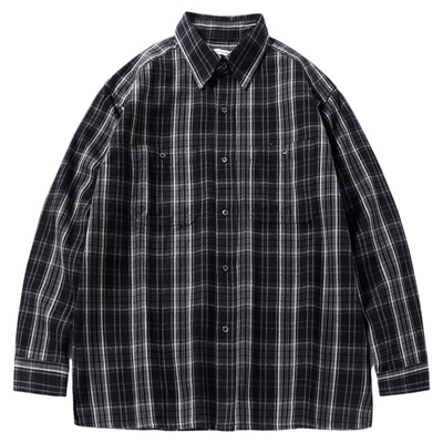 UTIMUS格纹日系磨毛碳素休闲衬衫