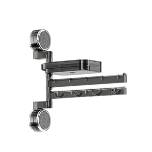 吸盘抹布置物架厨房免打孔旋转挂钩水槽洗碗海绵擦多功能收纳神器