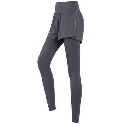 骆驼假两件弹力瑜伽裤