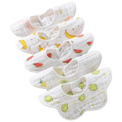 婴儿围嘴纯棉纱布口水巾秋冬围兜