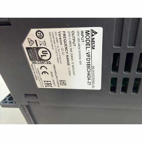 议价台达CH2000变频器18.5KW VFD185CH43A-