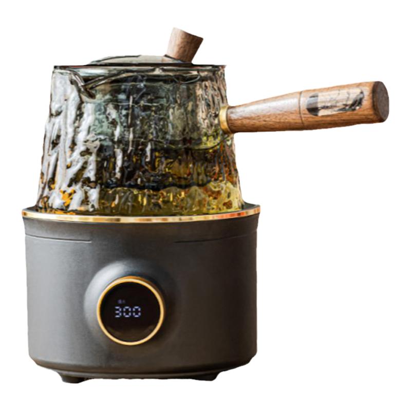 日式复古玻璃侧把茶壶耐高温煮茶