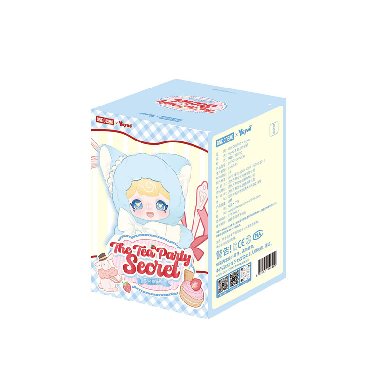 ONECOSMO Yoyoo茶会上的秘密搪胶娃娃挂件毛绒挂件玩偶盲盒