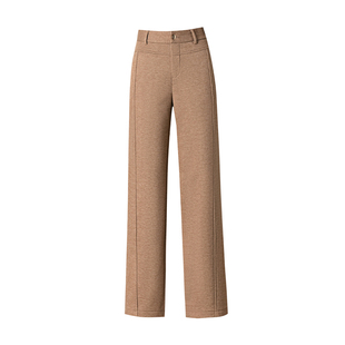 羊毛呢窄版阔腿裤2025秋冬新款加厚中年妈妈九分直筒裤休闲长裤子