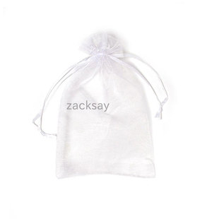 纯色透明抽绳网纱袋束口袋化妆品小样包装袋礼品糖袋茉莉花干花袋