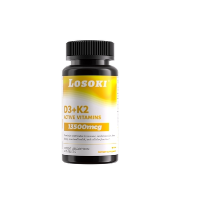 losoki维生素D3K2乐斯可钙4000IU原装进口旗舰正品