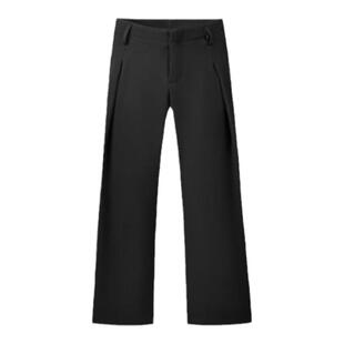 XAKA山本风高级感简约基础款直筒阔腿西裤男秋季垂感拖地休闲长裤