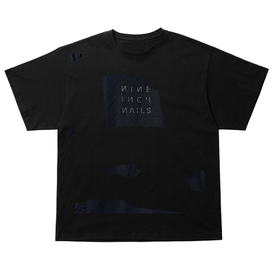 Nine Inch Nails九寸钉乐队美式复古字母创意chic嘻哈短袖T恤潮
