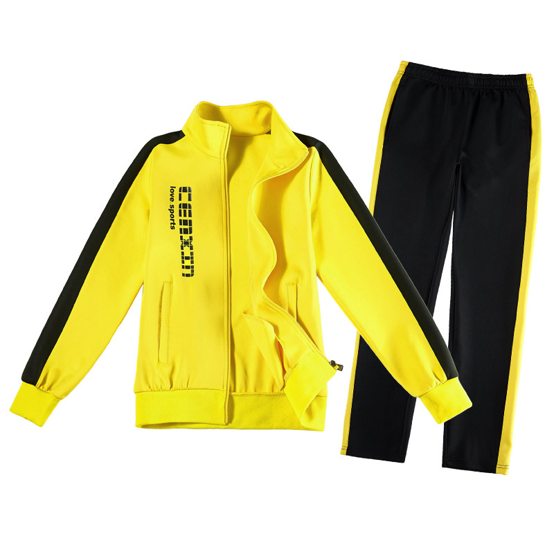 校服套装中学生长袖学院风高中生初中生班服春秋款纯棉小学运动服