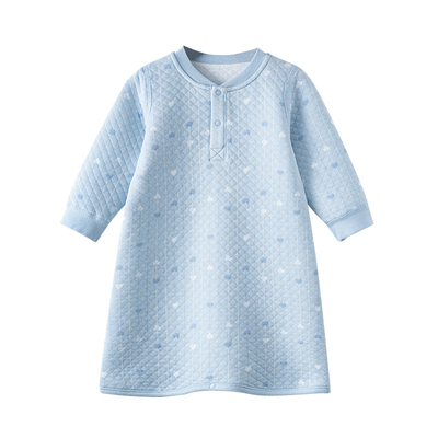 棉店宝宝夹棉睡袍秋冬保暖春秋