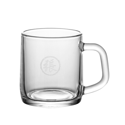 百家姓大容量钢化玻璃杯