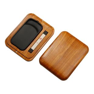 游心墨块砚台随身套装高档便携磨墨书法套装 郁文轩鹿胶墨条 莲瓣砚台天然原石文房四宝