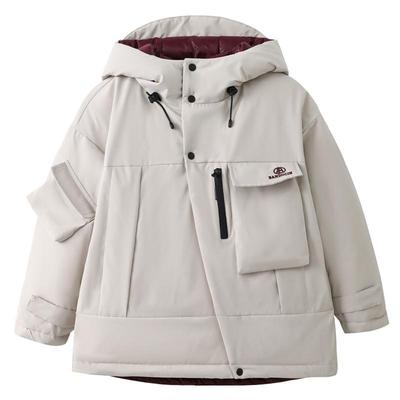 半度闲冬季女童原创羽绒服双面穿