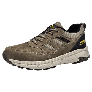 Jeep/吉普户外专业登山鞋男士秋冬新款耐磨防滑徒步鞋减震运动鞋