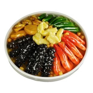 仿真佛跳墙模型盆菜花胶鸡假样直播道具金汤佛跳墙鲍鱼海参模具