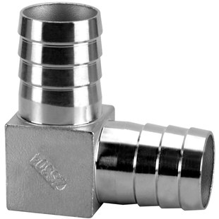 304不锈钢双宝塔弯头格林头煤燃气水管皮管软管快插接头配件加厚