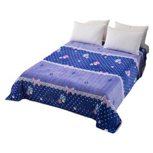 法兰绒床单加绒单件双面绒毛毯加厚夏天毯子珊瑚绒牛奶绒床单单人