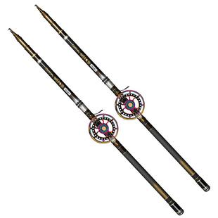 日本进口碳素谷麦竿超轻硬19不剪线逗钓三定位前打竿轻量车盘品牌