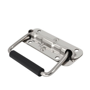 304不锈钢折叠拉手工具箱木箱工业设备箱活动箱活动提手弹簧拉手