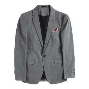 罗蒙新郎西服套装男士商务职业正装上班休闲修身西装伴郎结婚礼服