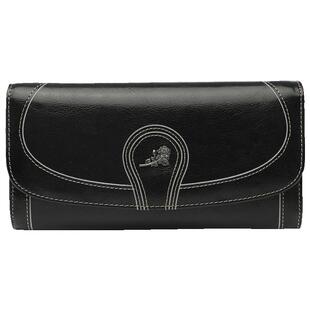 真皮钱包女长款黄色2026新款纯牛皮折叠大容量钱夹放手机小手拿包