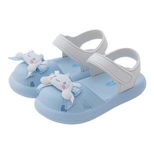 阿鲁丸女童凉鞋夏季外穿2025新款透气防滑三丽鸥可爱儿童沙滩鞋