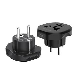 飞利浦欧标转换插头韩国德标转换器俄罗斯欧洲泰国巴厘岛法国