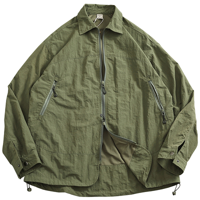 网眼透气内里户外机能休闲外套男