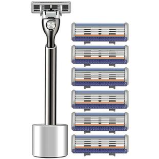 【新款】阿帕齐进口3层刀头剃须刀手动阿帕奇刀片男手动式刮胡刀