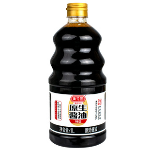 黄花园酱油1L原生酱油0添加特级重庆小面生抽不加糖家用调料正品