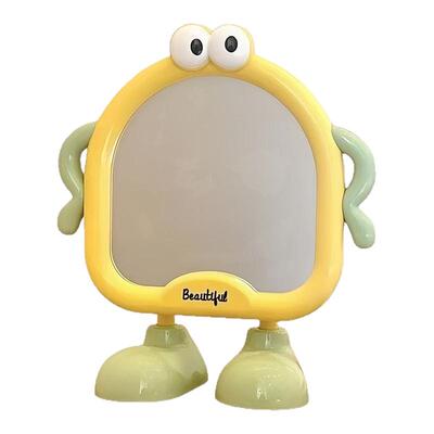 可爱大脚台式便携高清化妆镜