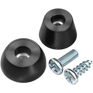 环保橡胶脚垫减震垫高圆型垫块塑料地脚橡皮锥形垫脚桌椅音箱脚钉