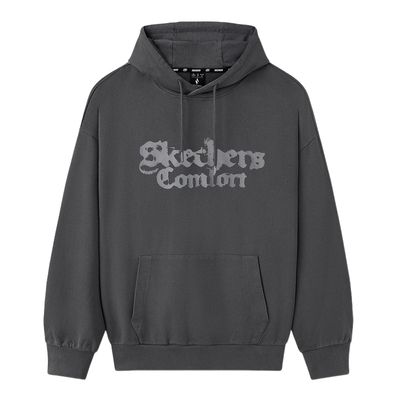 SKECHERS斯凯奇秋季连帽卫衣袋鼠口袋秋男女针织套头衫 L325U047