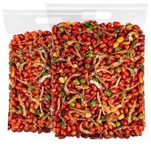 小鱼花生米下酒菜罐装开袋即食零食小吃商用4斤网红爆款延边特产