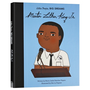 小男孩大梦想 马丁路德金 英文原版绘本 Little People  Big Dreams Martin Luther King  Jr. 美国黑人民权运动 儿童英语读物