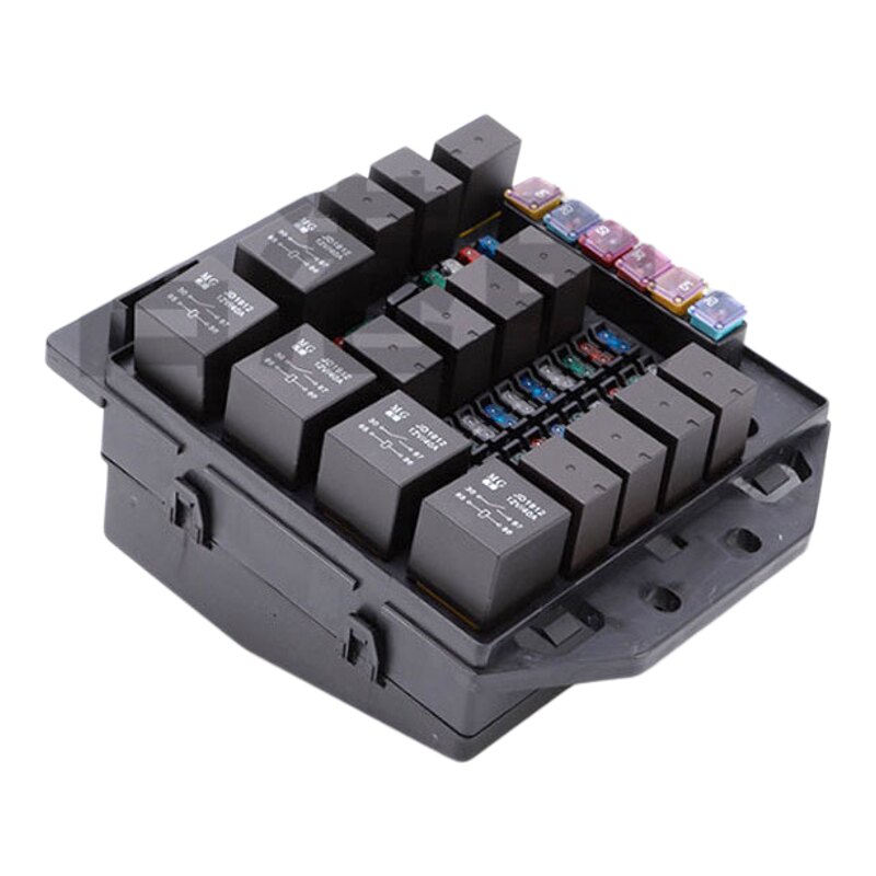 汽车农用车沙滩车扫地车改装多路12V24V电源继电器控制保险丝盒