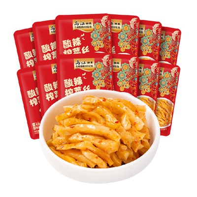 臻选乌江减盐酸辣榨菜丝22g*12袋