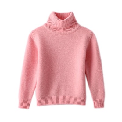 羊毛男女童高领羊绒衫