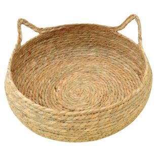 藤编猫窝四季通用猫咪睡觉用垫子夏季猫抓板产夏天凉窝可拆洗草编