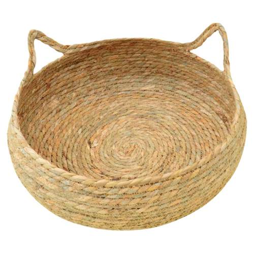 藤编猫窝四季通用猫咪睡觉用垫子夏季猫抓板产夏天凉窝可拆洗草编