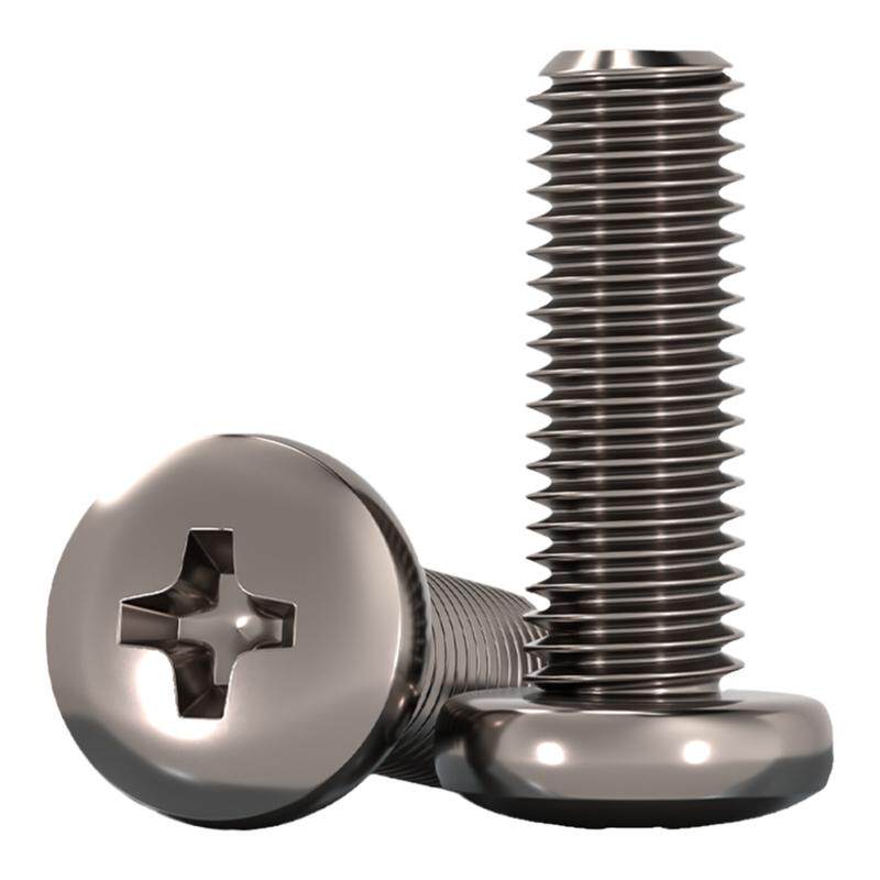 国标TA2纯钛圆头十字螺丝钛合金盘头螺钉螺栓 M2M2.5M3M4M5M6M8mm