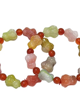 天然盐源玛瑙手串时尚小清新