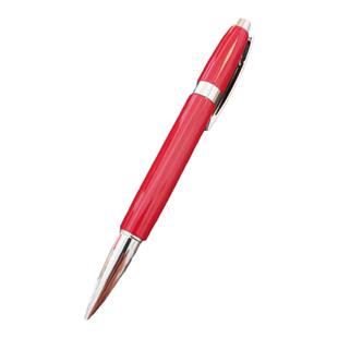 五彩全金属法国简约圆珠笔黑色签字笔墨蓝色金属原子笔红色宝珠笔