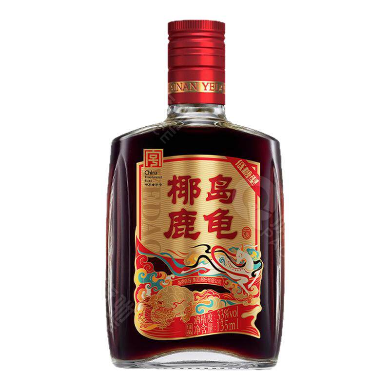 椰岛鹿龟酒135ml小瓶33度低糖型