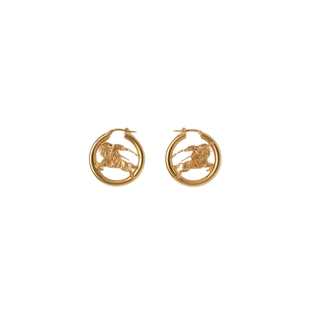 【24期免息】BURBERRY 马术骑士徽标环状耳环 81009601