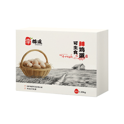 幸福遥可生食鸡蛋30枚无腥味