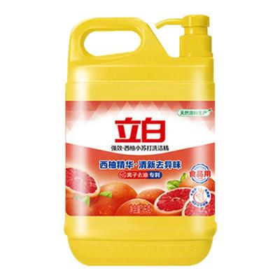 立白洗洁精西柚小苏打去油不伤手去异味水果香可洗蔬果食品用