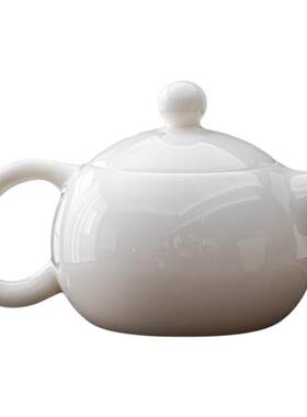 白瓷泡茶壶陶瓷茶具茶壶家用单壶