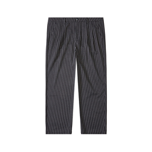 韦恩泽维尔大码商务呢子西裤男宽松加厚冬季加肥加大条纹长裤8619