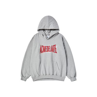 双层LOGO印花连帽卫衣